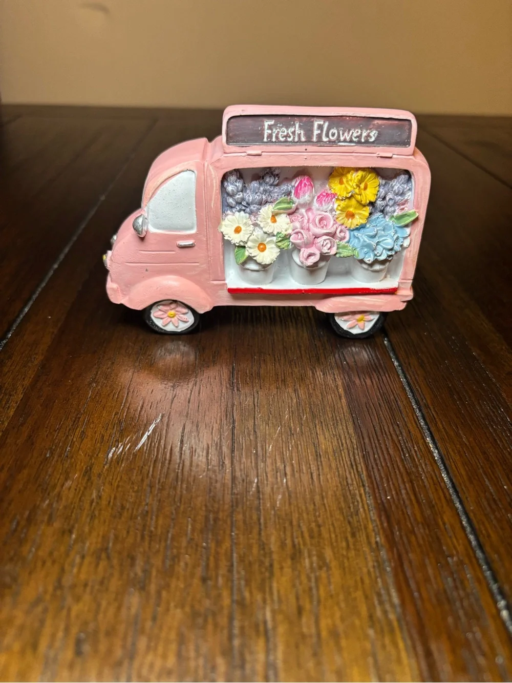 Fresh Flowers Pink Flower Truck Wall Decor